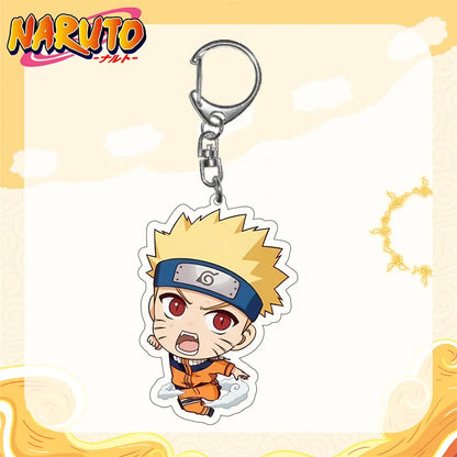 Naruto Anime Akatsuki Uchiha Itachi Acrylic Keychain Fashion Key Ring Bag Charms Girl Pendant Jewelry Cute Creative Friends Gift