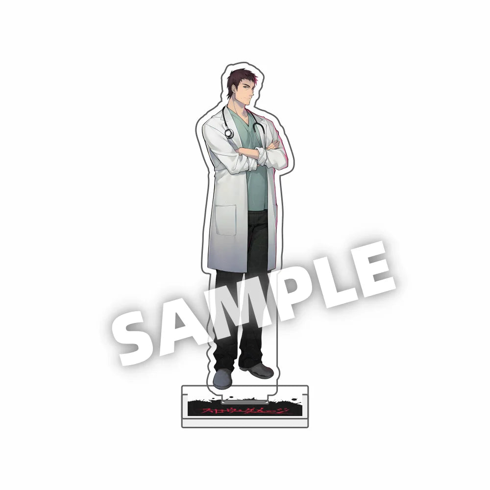 Anime Slow Damage cute 15CM acrylic keychains Model Figure figurine