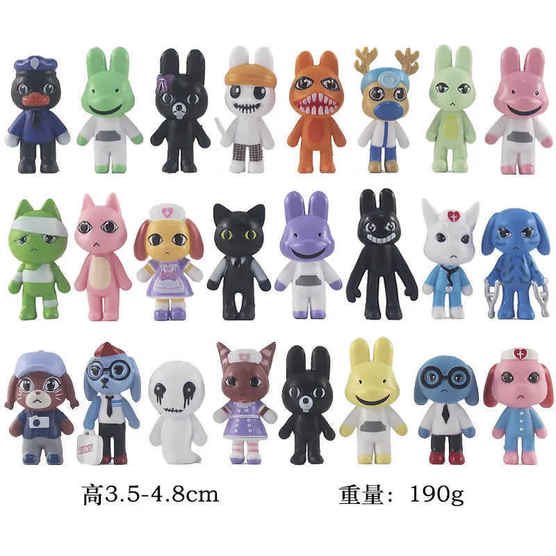 New Cartoon Anime 3.5-5cm Horror Animal Hospital Q-version Figurine Surprise Box Toy Halloween Cosplay Accessories Xmas Gift
