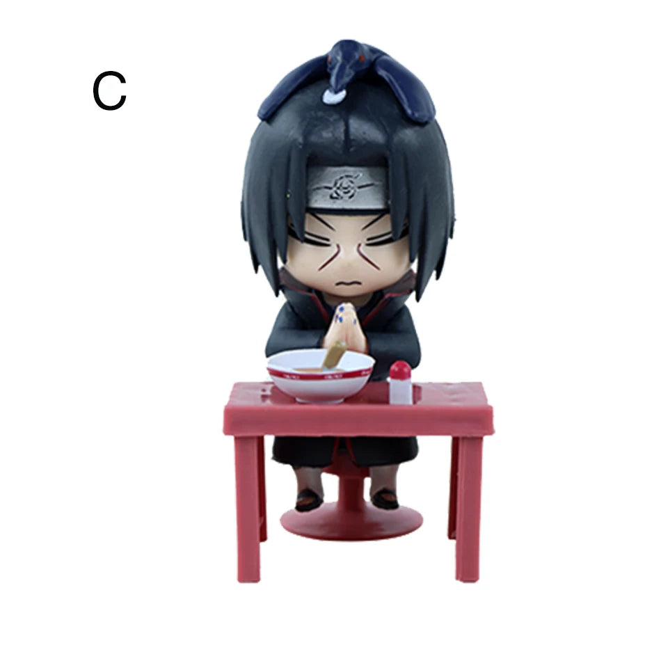 In Stock Naruto Shippuden Ramen Theme Series Blind Box - Chibi Mini PVC Anime Figures - Mystery Sasuke Uchiha & Naruto Toy Gifts