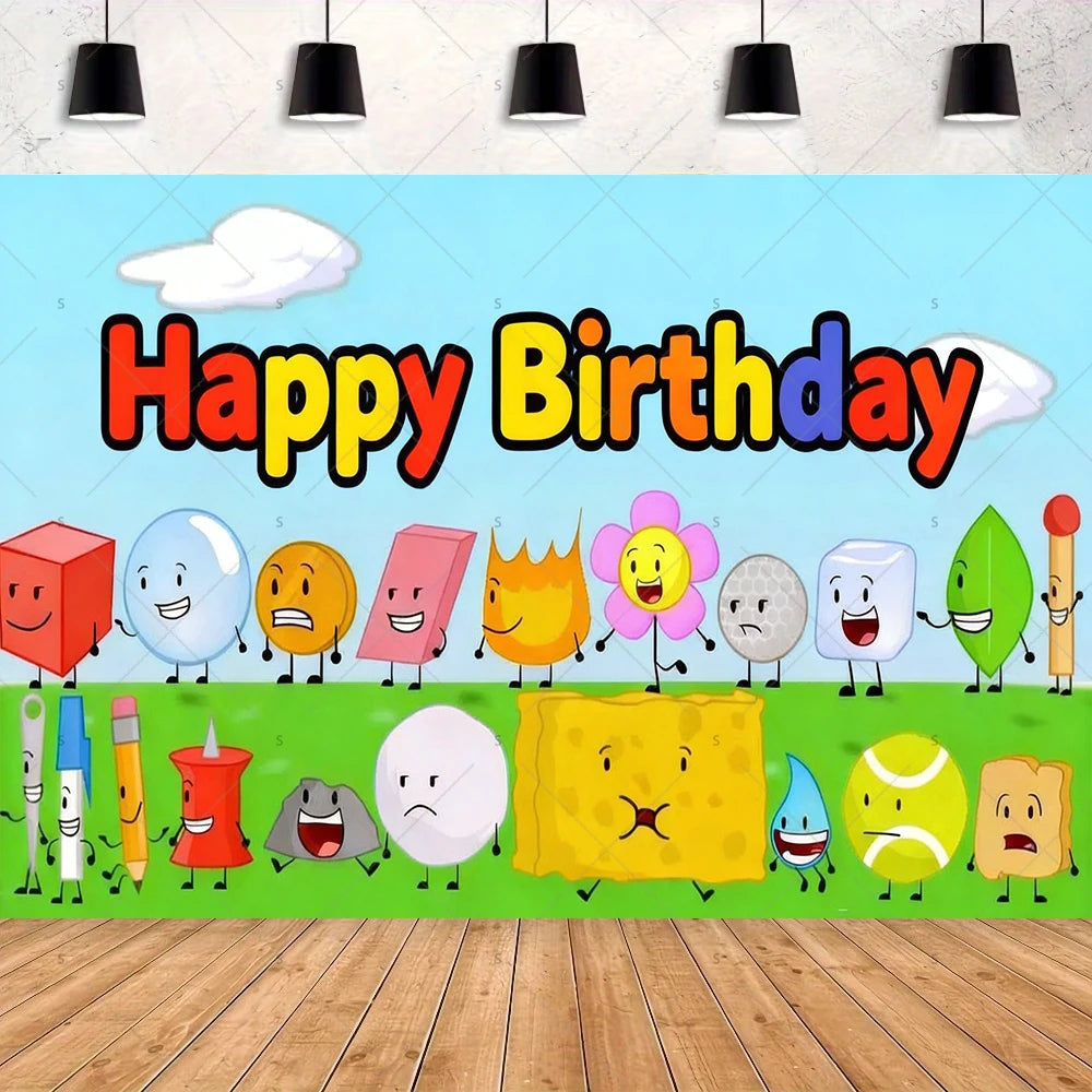 Battle For Dreaming Island Birthday Backdrop Set