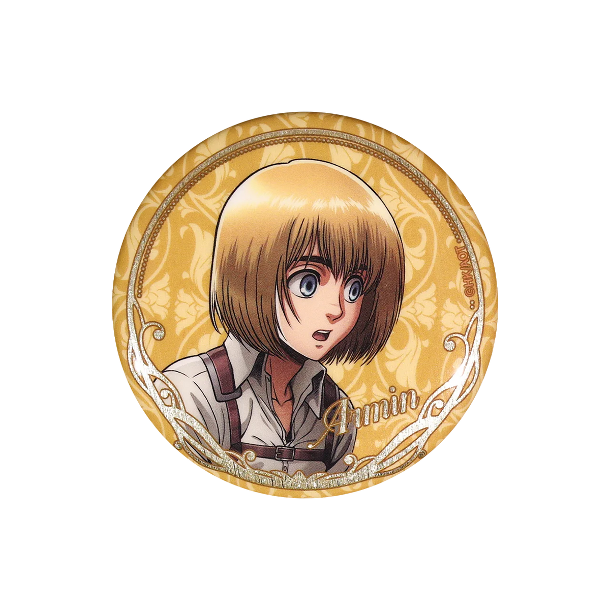 58mm Anime Attack on Titan Eren Jaeger Mikasa·Ackerman Sasha Braus Cosplay COSTUME Badge Pin SPTE Tinplate Brooch﻿ Prop Gilf