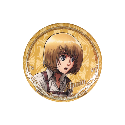 58mm Anime Attack on Titan Eren Jaeger Mikasa·Ackerman Sasha Braus Cosplay COSTUME Badge Pin SPTE Tinplate Brooch﻿ Prop Gilf