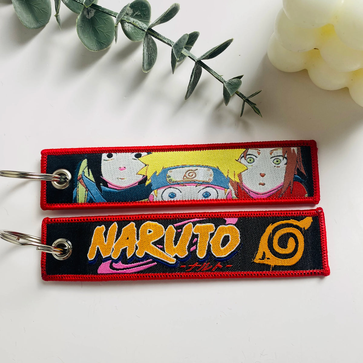 Anime Character Embroidered Keychain