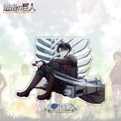 Attack on Titan Acrylic Stand Anime Large Stand Cartoon Cute Character Figure Display Stand Anime Merchandise Collectible Gift