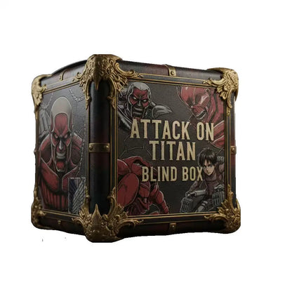 Attack on Titan Blind Box Anime Figure PVC Model Eren Mikasa Levi Mystery Collectible Toy Surprise Gift Box for Fans