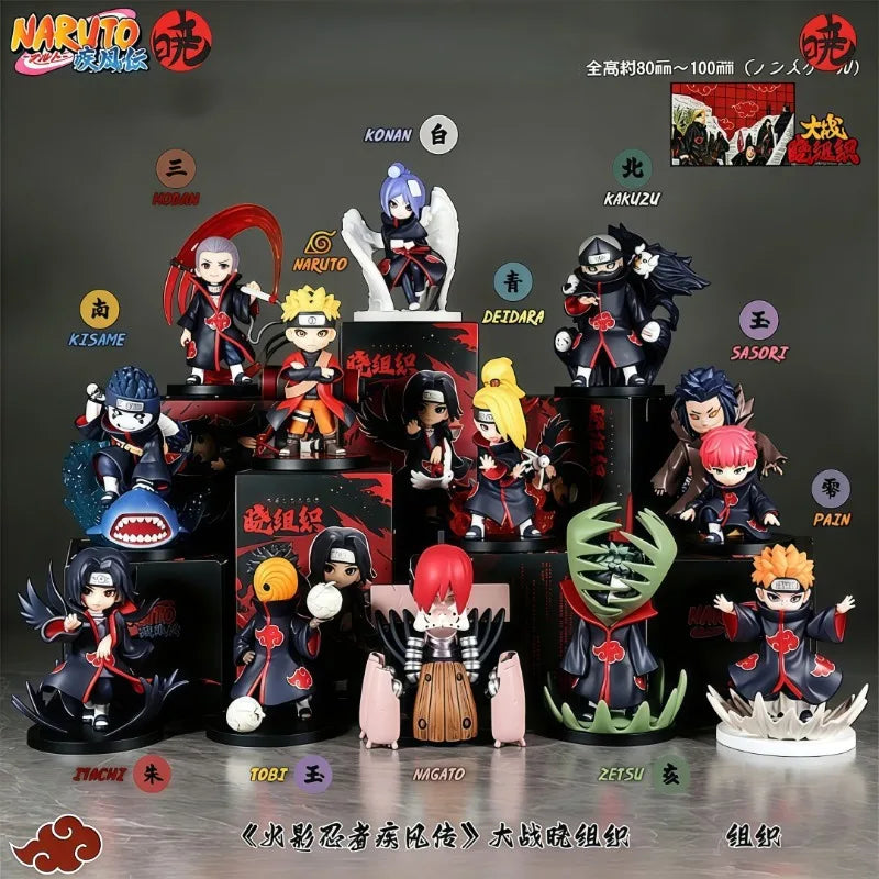 A Full Set of Small Organizations Naruto Hand-Made Q Version of Hand-Made Animation Boxed desktop Ornaments Gifts Around
