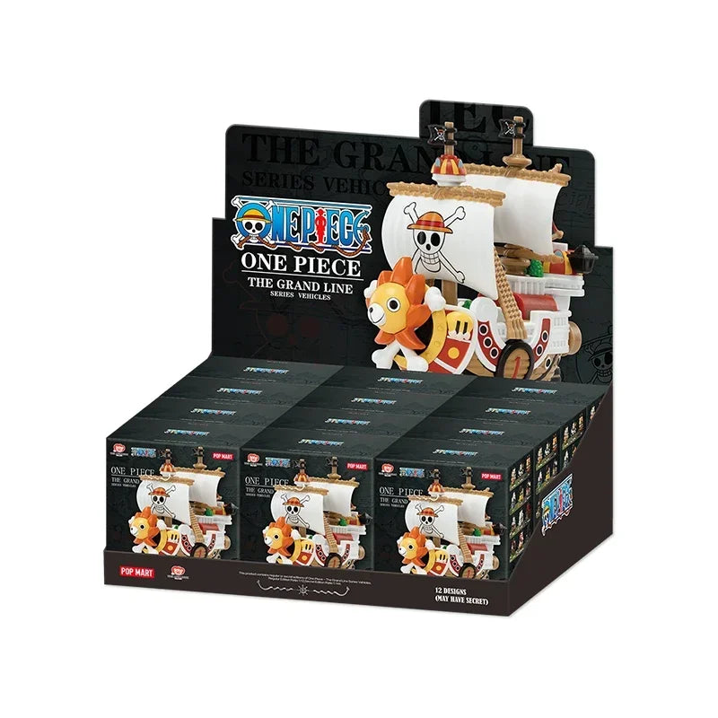 POPMART ONE PIECE THE GRAND LINE SERIES VEHICLES Blind Box Guess Bag Toys Doll Cute Anime Figure Desktop Ornaments Collection