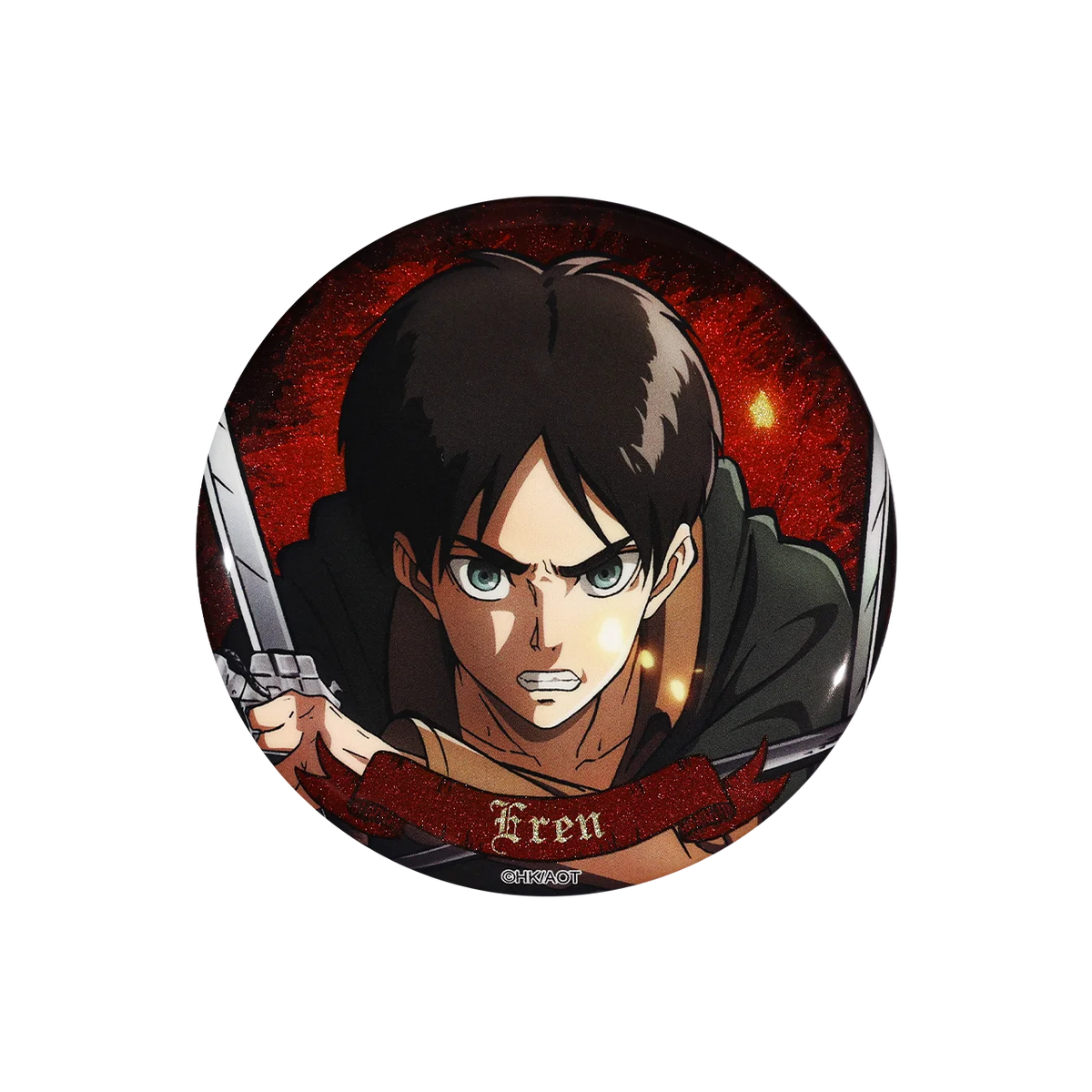 58mm Anime Attack on Titan Eren Jaeger Armin Arlert Erwin Smith Hange Zoe Cosplay COSTUME Badge Pin SPTE Tinplate Brooch﻿ Prop