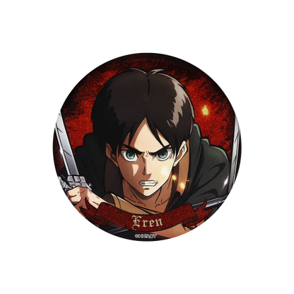 58mm Anime Attack on Titan Eren Jaeger Armin Arlert Erwin Smith Hange Zoe Cosplay COSTUME Badge Pin SPTE Tinplate Brooch﻿ Prop