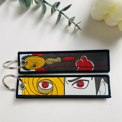 Anime Character Embroidered Keychain