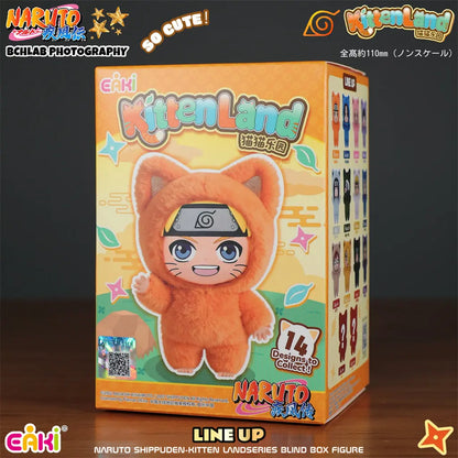 Brand New In Stock Genuine EAKI Naruto Shippuden KittenLand Vinyl Series Third Blind Box Plush Figurine Model Toys Holiday Gifts