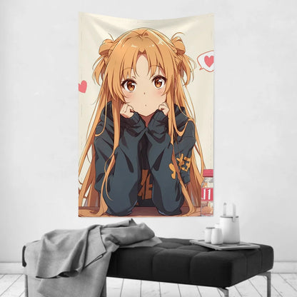 Sword Art Online Yuuki Asuna Tapestry