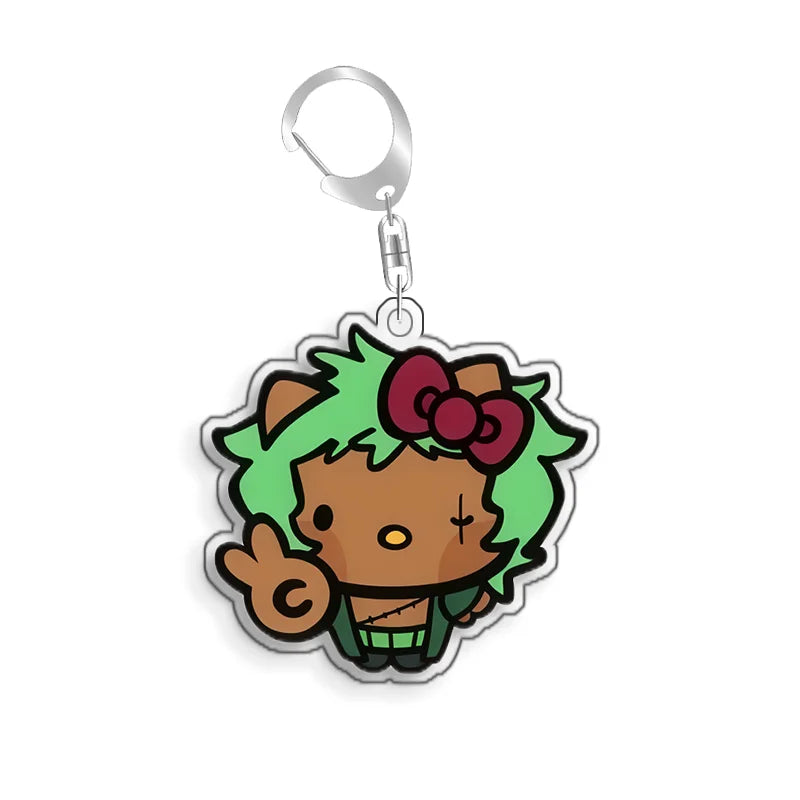 For Dragon Ball Usopp Nico Robin Tony Tony Chopper Nami Monkey D.Luffy Acrylic selfmade Cartoon Anime Keychain Pendant Toy gift