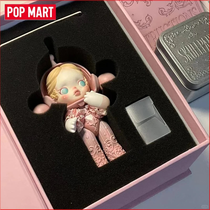 Pop Mart Skullpanda Bjd Nana Figures Baby Series Flower Blooming Figure Pink Green SP Art Toy Limited Dolls Surprise Toy Gift
