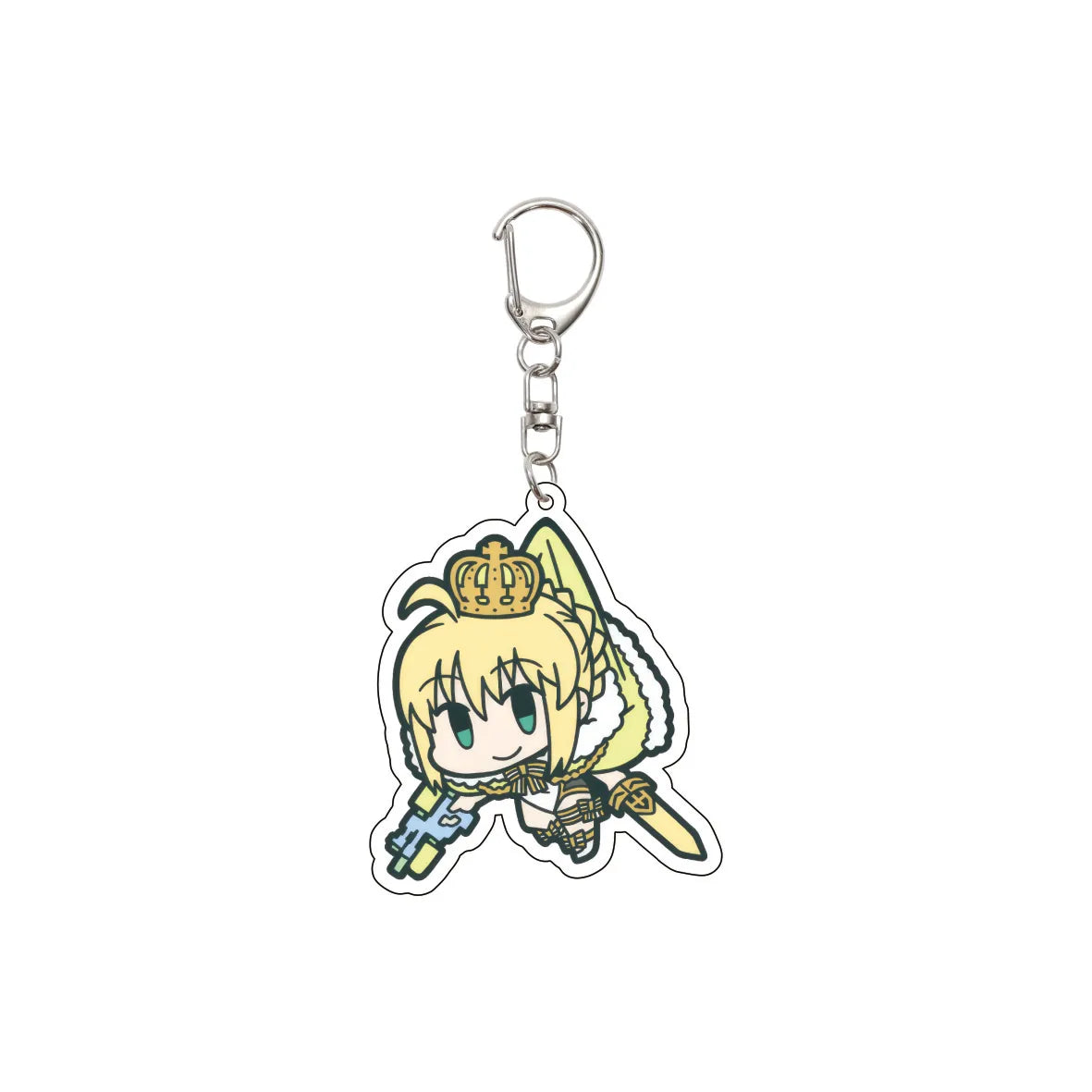 55MM Anime Fate/Grand Order Keychain Fujimaru Ritsuka Mash Kyrielight Astolfo Key Chain Acrylic Model Plate Christmas Gifts