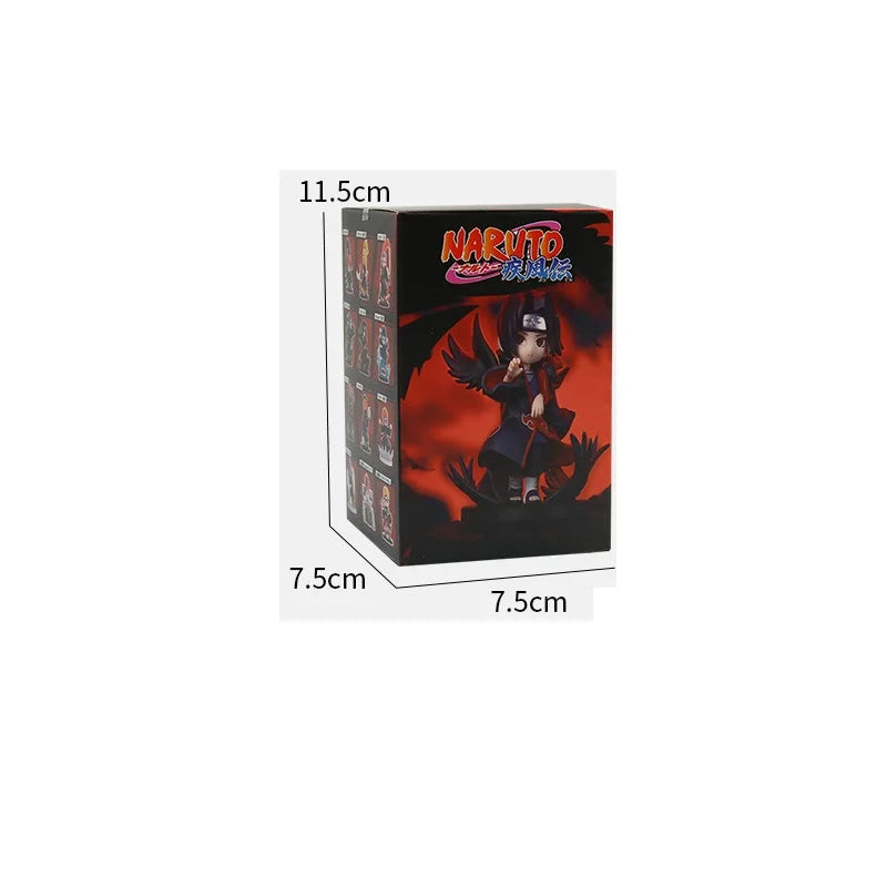 2026 new anime mini humanoid doll Naruto Xiao assembled blind box PVC character surprise mysterious box model ornaments toy gift