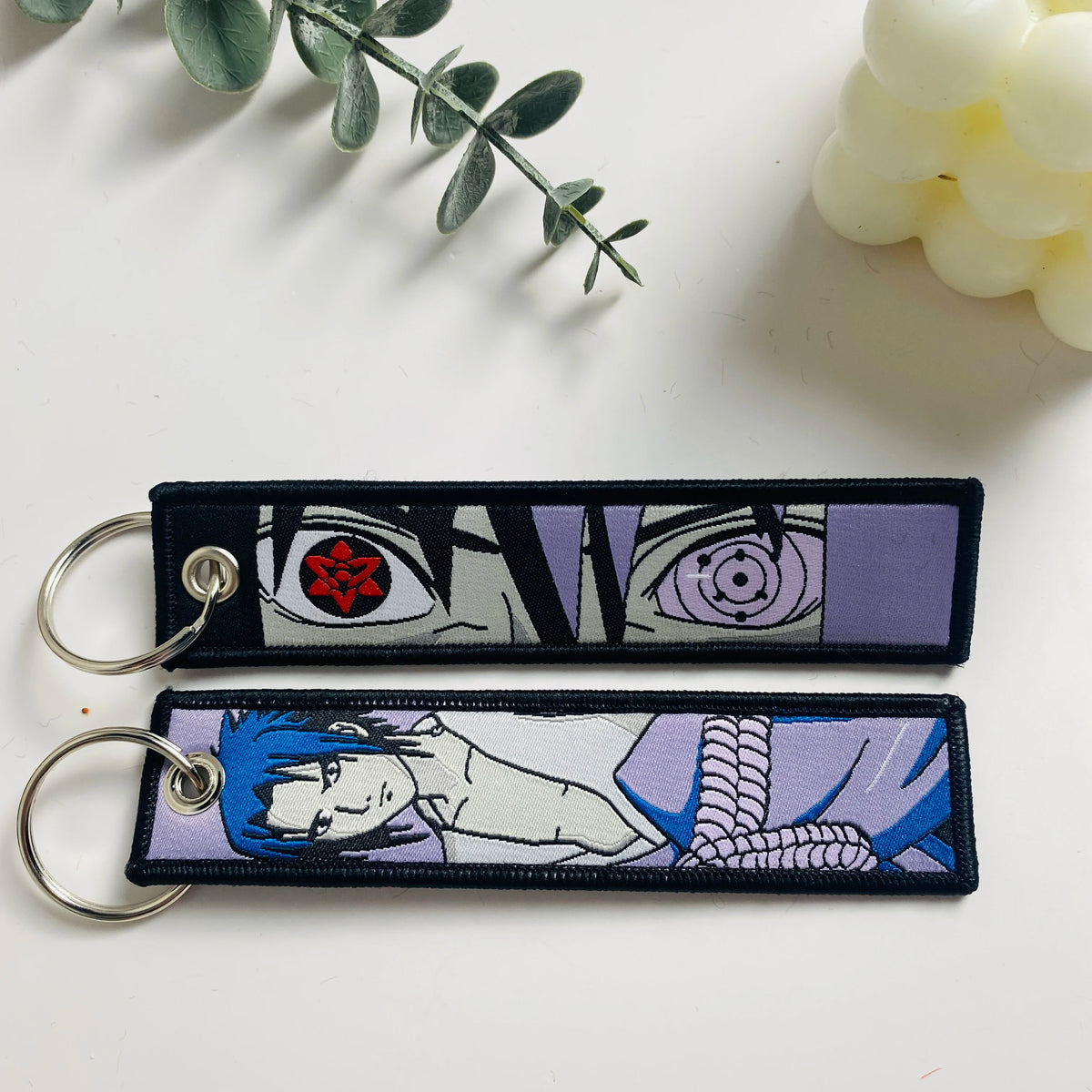 Anime Character Embroidered Keychain
