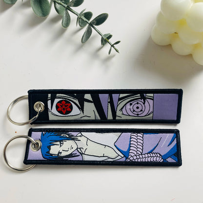 Anime Character Embroidered Keychain