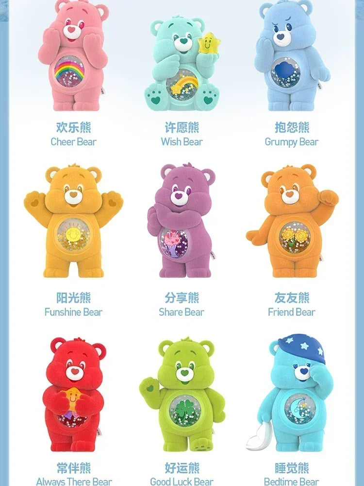 POP MART Care Bears Colorful Hugs Series Blind Box Toys Ornament Kawaii Anime Action Figure Doll Caixa Caja Surprise Mystery Box