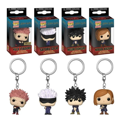 2026 FUNKO Pocket Keychain Jujutsu Kaisen Satoru Gojo Nobara Kugisaki Megumi Fushiguro Yuji Itadori Figure Collection Toys Gifts