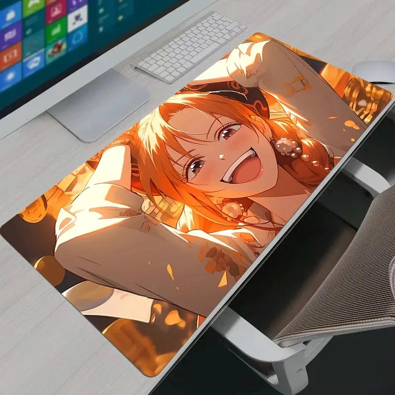 Large One Piece Mouse Pad Gamer Nami Computer Desk Mat Modern Table Keyboard Laptop Carpet XXL Gaming Mousepad Girl's Gift