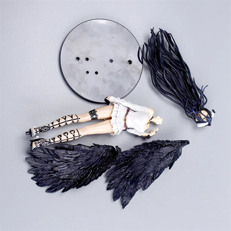 21cm Albedo Action Figures Black Wings Protector PVC Collectible