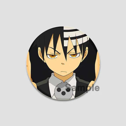 58/44/32mm Anime Soul Eater Round Pins Cartoon Badges