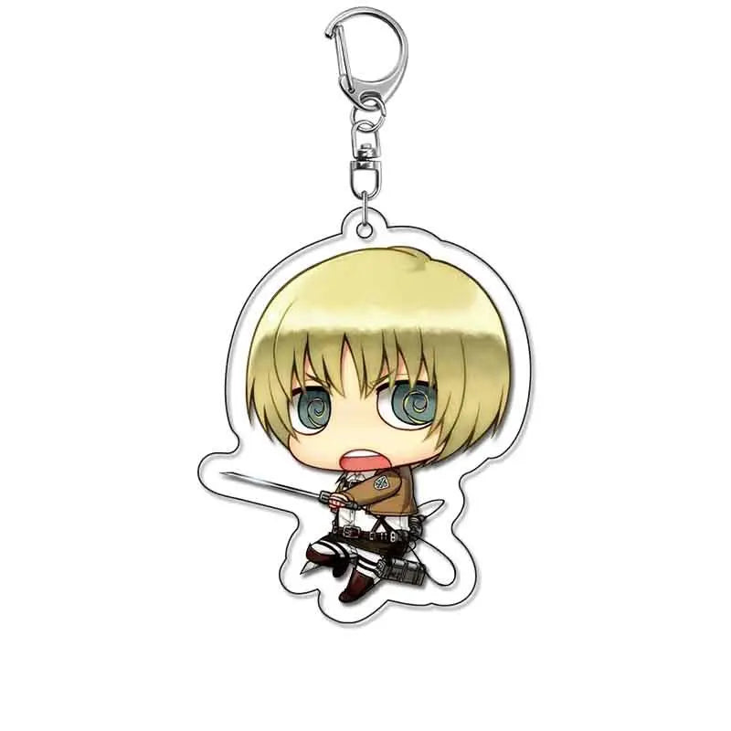 Attack On Titan Merchandise Keychain Eren Levi Hange Mikasa Armin Wings Of Freedom Fan Made Pendant Friends Girl Gift Choice