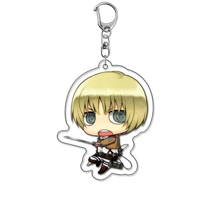 Attack On Titan Merchandise Keychain Eren Levi Hange Mikasa Armin Wings Of Freedom Fan Made Pendant Friends Girl Gift Choice