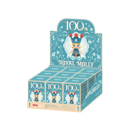 Genuine POP MART MEGA ROYAL MOLLY 100% Anniversary 1th Series Blind Box Anime Figure Ornament Collection Cute Toys Gift