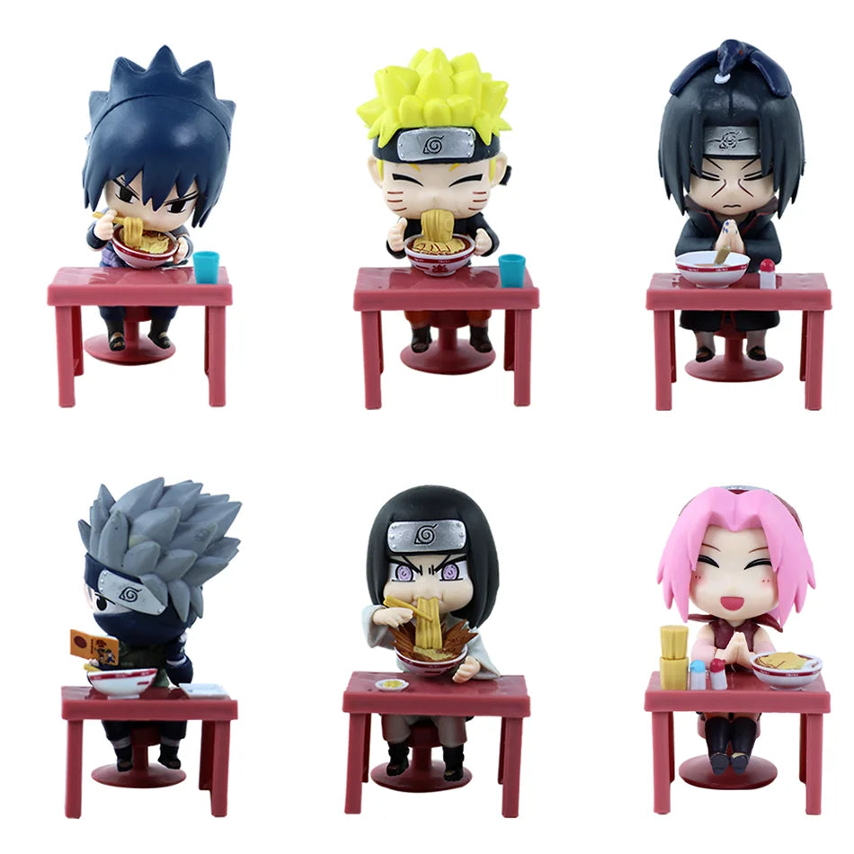 In Stock Naruto Shippuden Ramen Theme Series Blind Box - Chibi Mini PVC Anime Figures - Mystery Sasuke Uchiha & Naruto Toy Gifts
