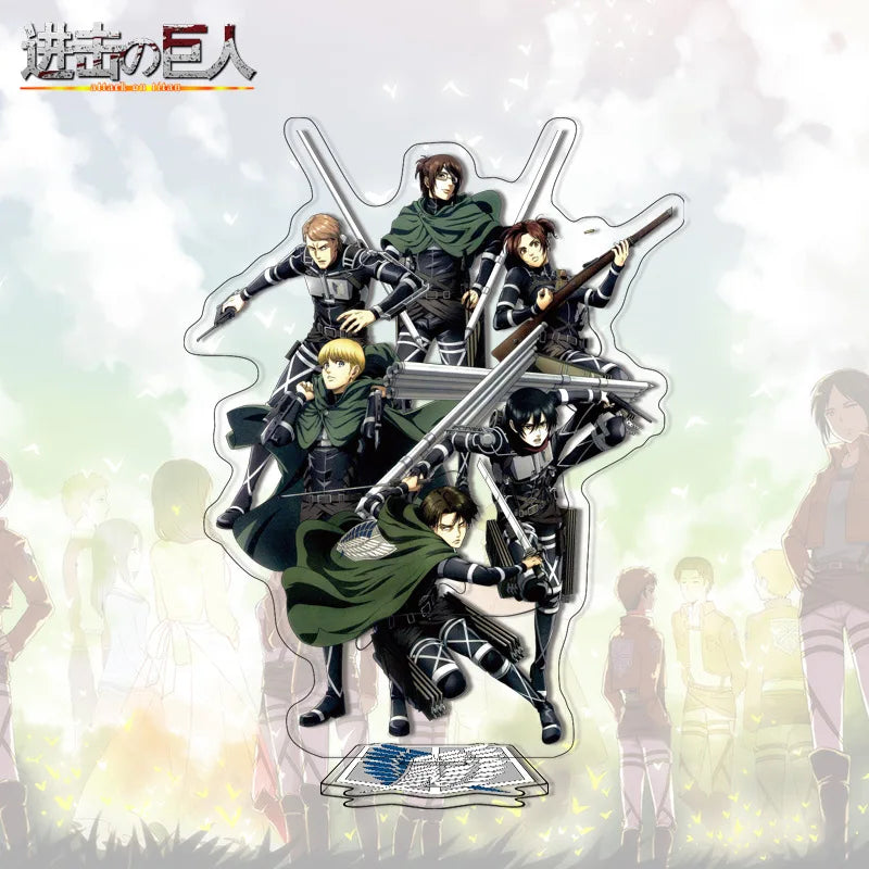 Attack on Titan Acrylic Stand Anime Large Stand Cartoon Cute Character Figure Display Stand Anime Merchandise Collectible Gift