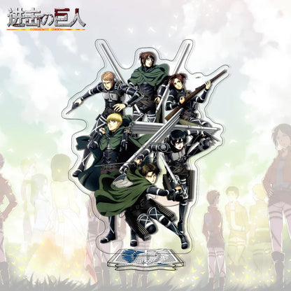 Attack on Titan Acrylic Stand Anime Large Stand Cartoon Cute Character Figure Display Stand Anime Merchandise Collectible Gift