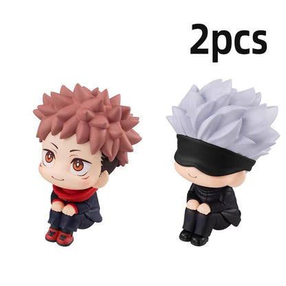 10cm Jujutsu Kaisen Anime FigureYuji Itadori Gojo Satori Fushiguro Megumi Kugisaki Kawaii Toy PVC Model Action Figure Kid Gifts