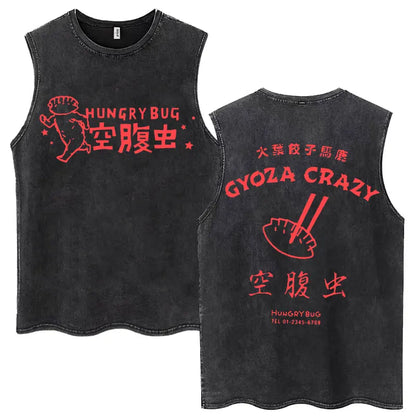 Dorohedoro Pattern Washed Tank Top