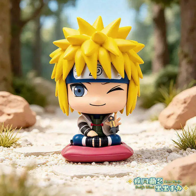 Eaki Naruto Shippuden Itachi Uchiha Sitting Chibi Figure Blind Box Magnetic Mask Collectible Anime Figurine Desk Decoration Gift