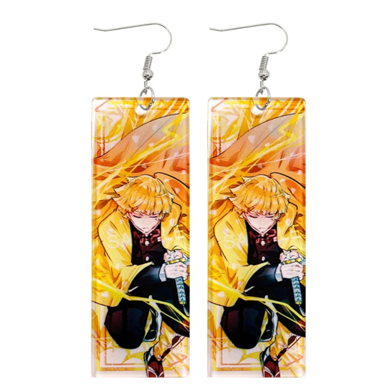 Demon Slayer Tanjiro Hanafuda Earrings