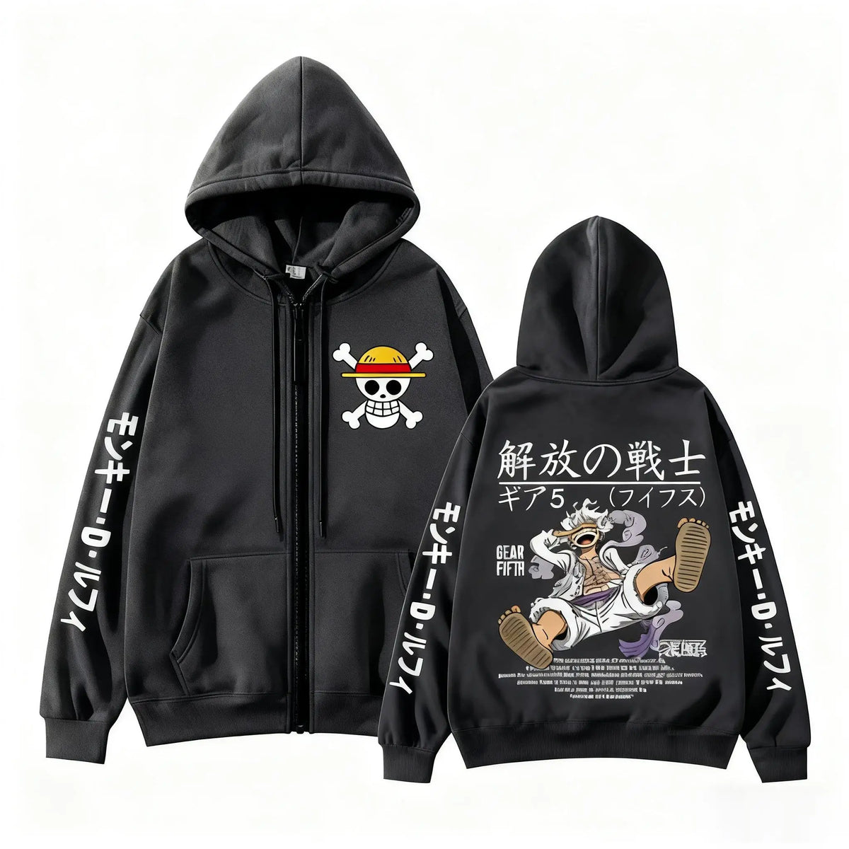 One Piece Monkey D Luffy Zip Up Hoodie