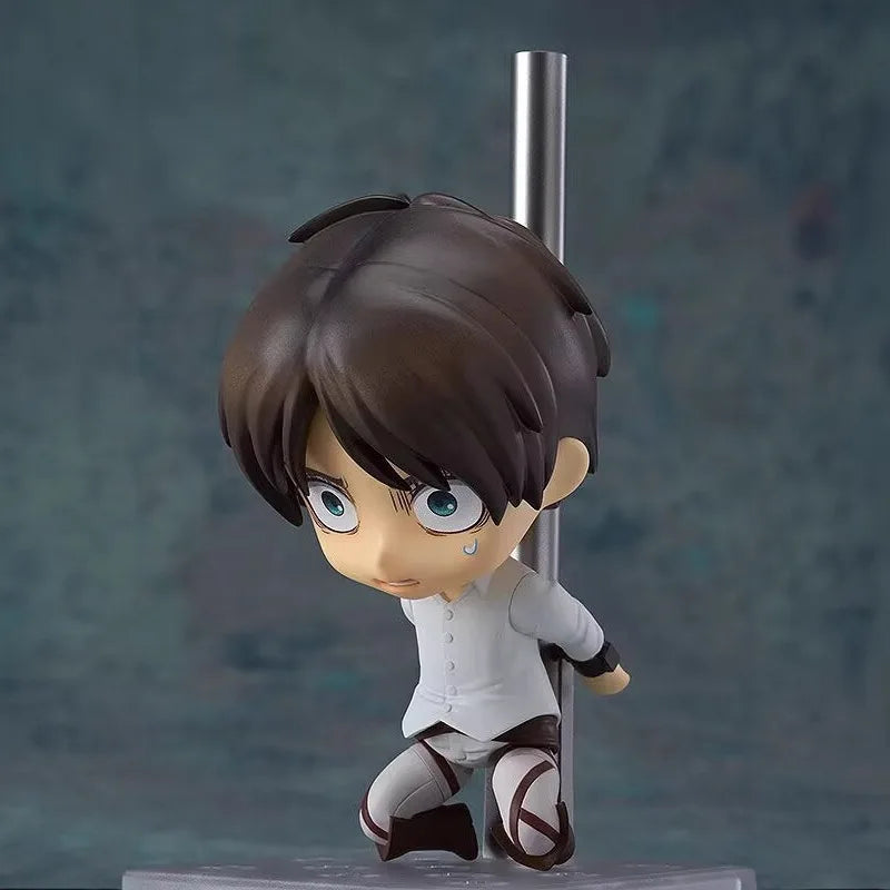 Attack On Titan Eren Yeager 375 Interchangeable Face Poseable Boxed Action Figure Desktop Decoration Anime Collectors