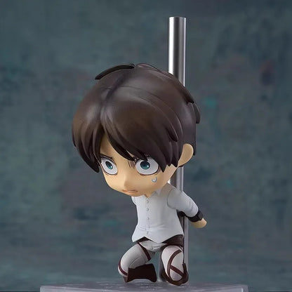 Attack On Titan Eren Yeager 375 Interchangeable Face Poseable Boxed Action Figure Desktop Decoration Anime Collectors