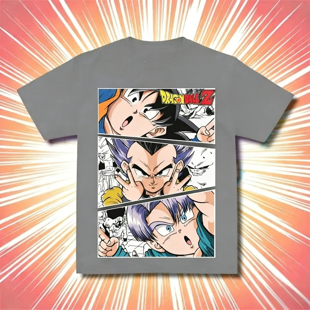 Dragon Ball Goku Unisex Pure Cotton T-shirt 2026 Summer New Popular Anime Printed Casual Parent-child Short Sleeved Shirt