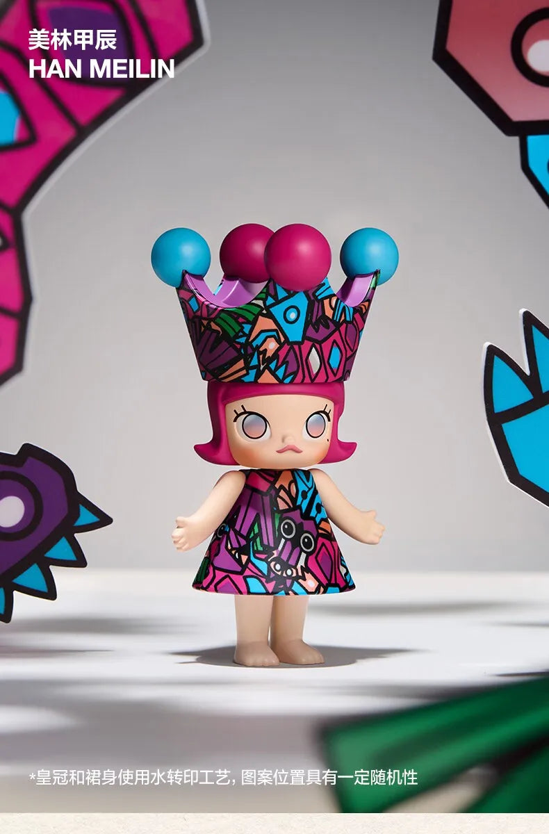 Genuine in Stock POPMART MEGA ROYAL MOLLY 100% Anniversary Series 1 Blind Box Ornament Gift