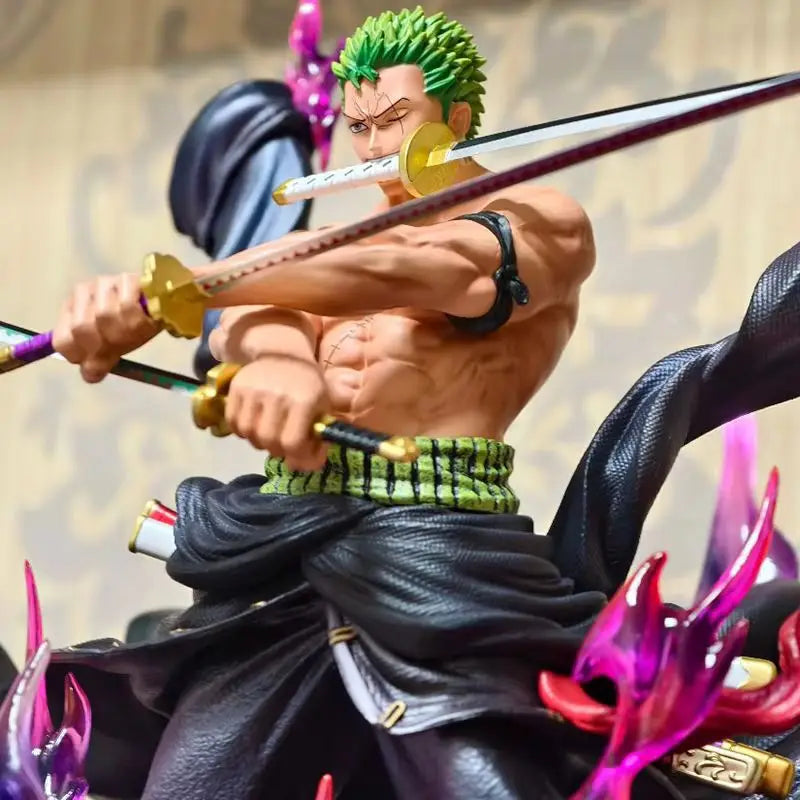One Piece Full Range Jt Statue Th Enraged Zoro Anime Figure Figure Pvc Statue Collection Model Collection Decoration Toys Gifts