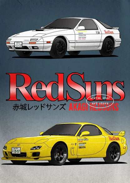 Initial D Takumi Canvas Poster