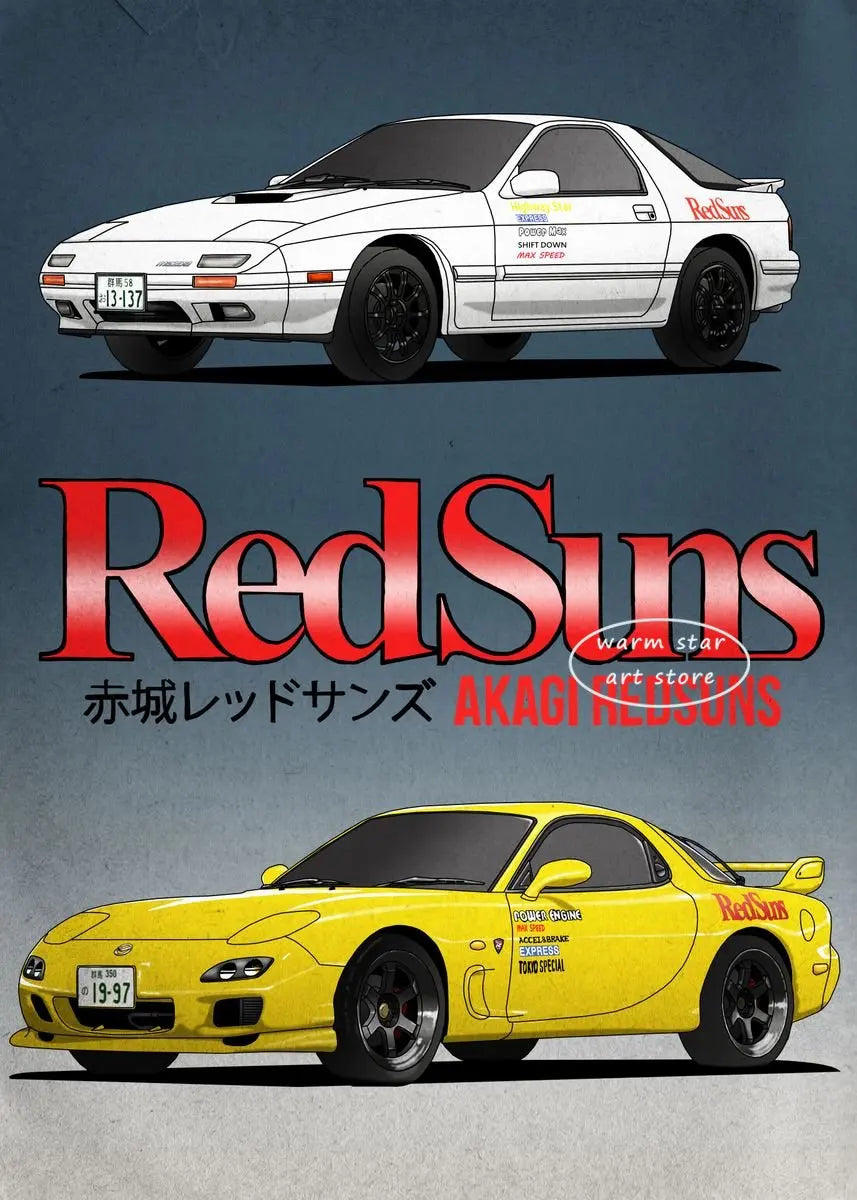 Initial D Takumi Canvas Poster