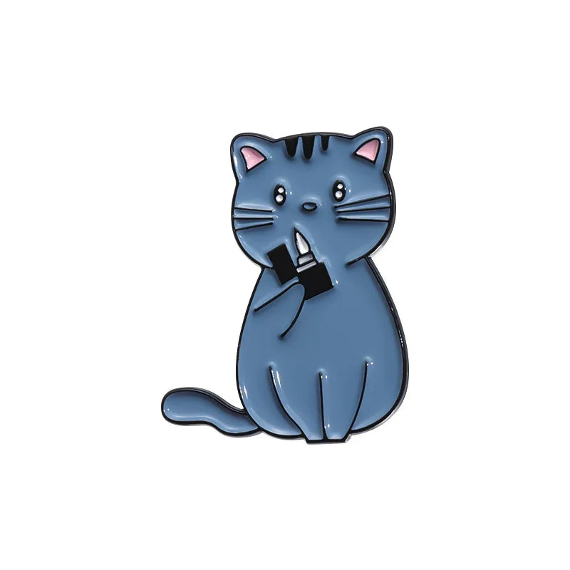 Anime Cats Penguin Enamel Pins