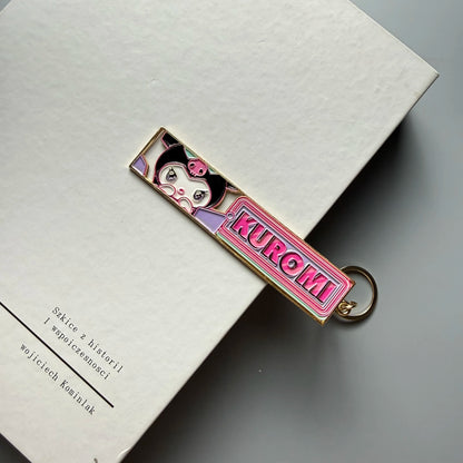 Anime Jet Metal Keychain