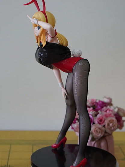Fairy Tail Lucy Heartfilia Bunny Girl Figure FREEing B‑Style PVC Statue Model Desktop PC‑Case Ornament Anime Collectible