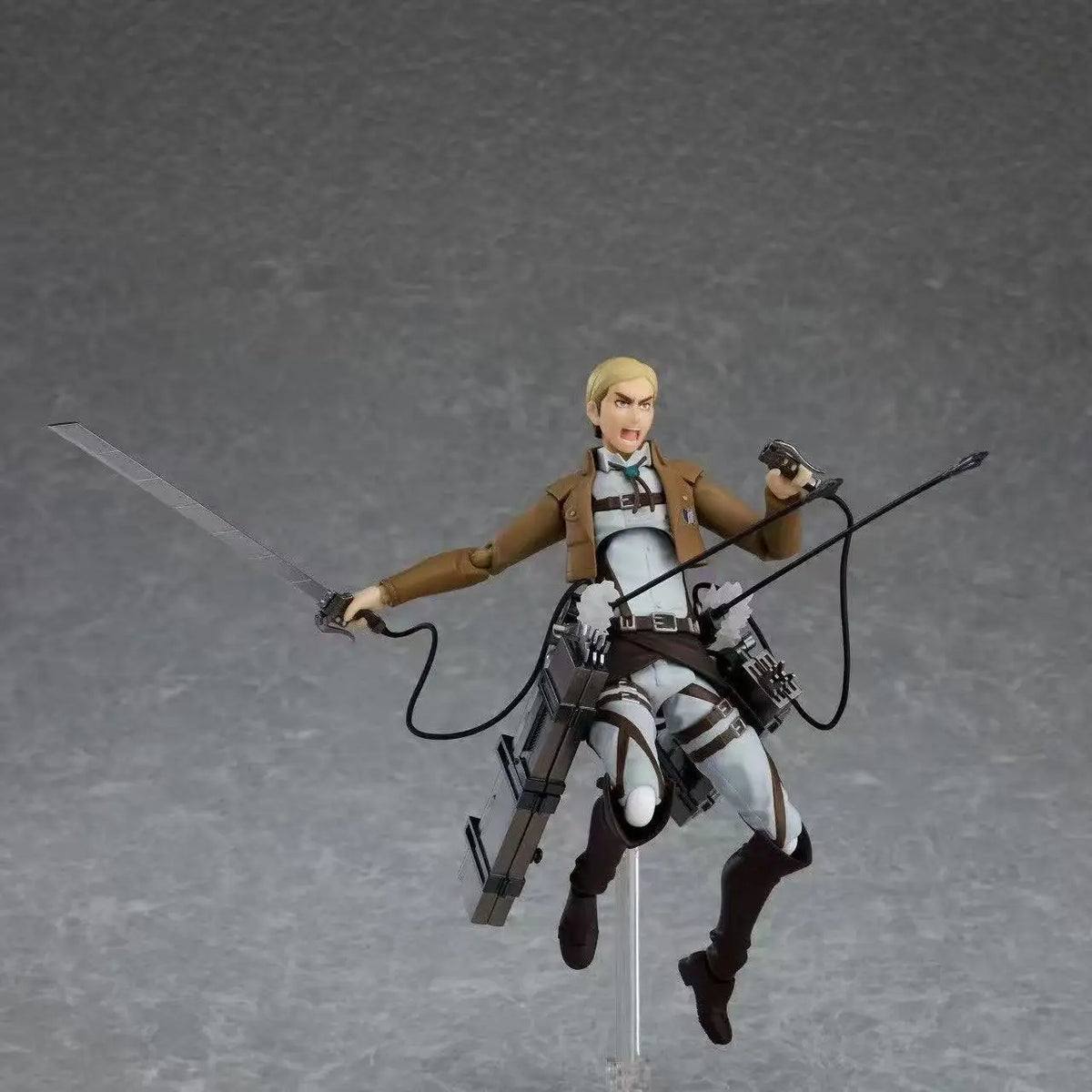 Figma 446 Attack On Titan Erwin Smith In Stock Anime Action Figure Collectible Model Toy For Fans Desktop Decoration